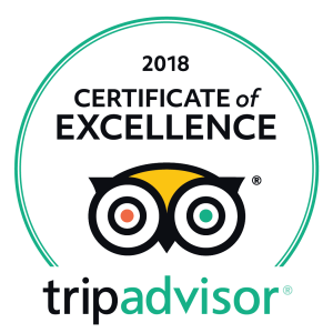 2018 Trip Advisor Certificate of Excellence